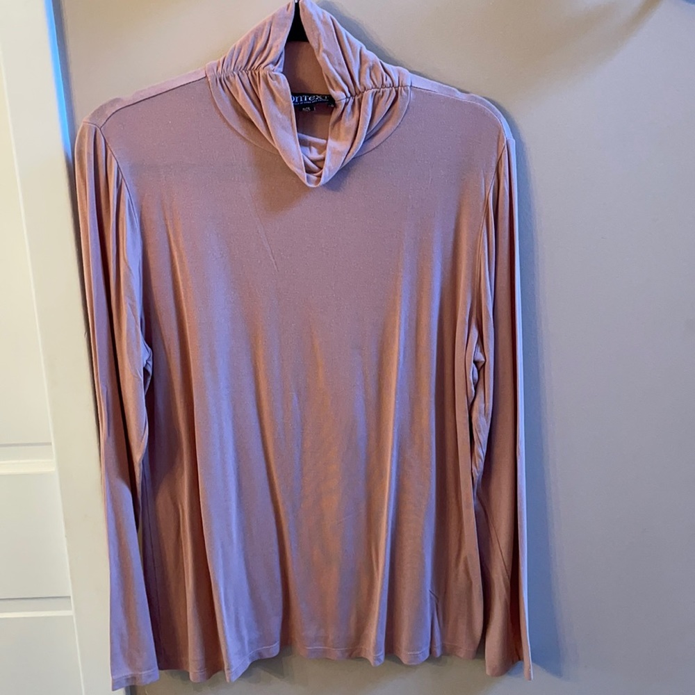 Blush long sleeve turtle neck